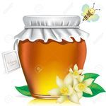10888242-pot-de-miel-avec-l-tiquette-les-fleurs-et-les-abeilles-du-miel-sur-fond-blanc-banque-d%27images